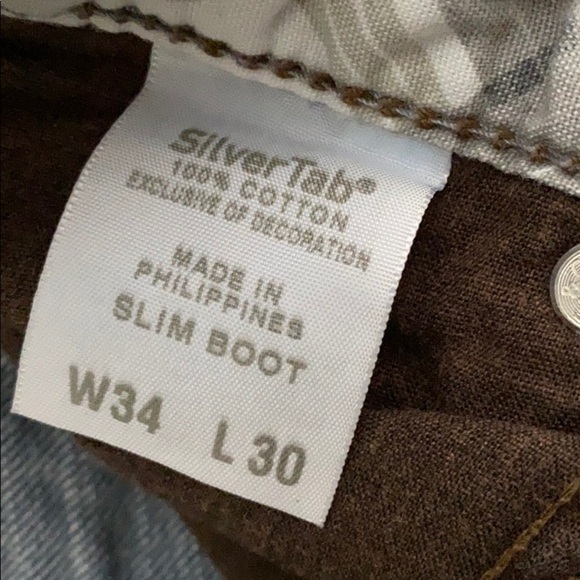 90’s vintage Silvertab blue medium fade denim - Picture 3 of 8